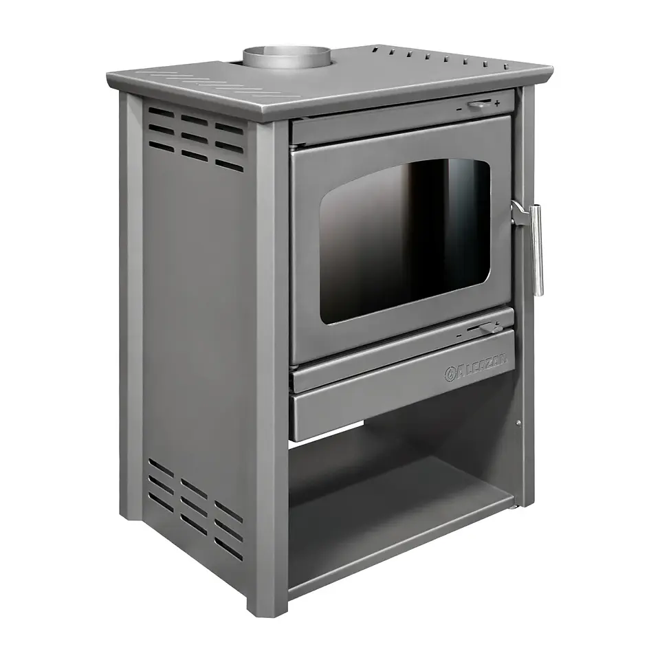 ESTUFA A LEÑA PATAGONIA 600 GRIS 1