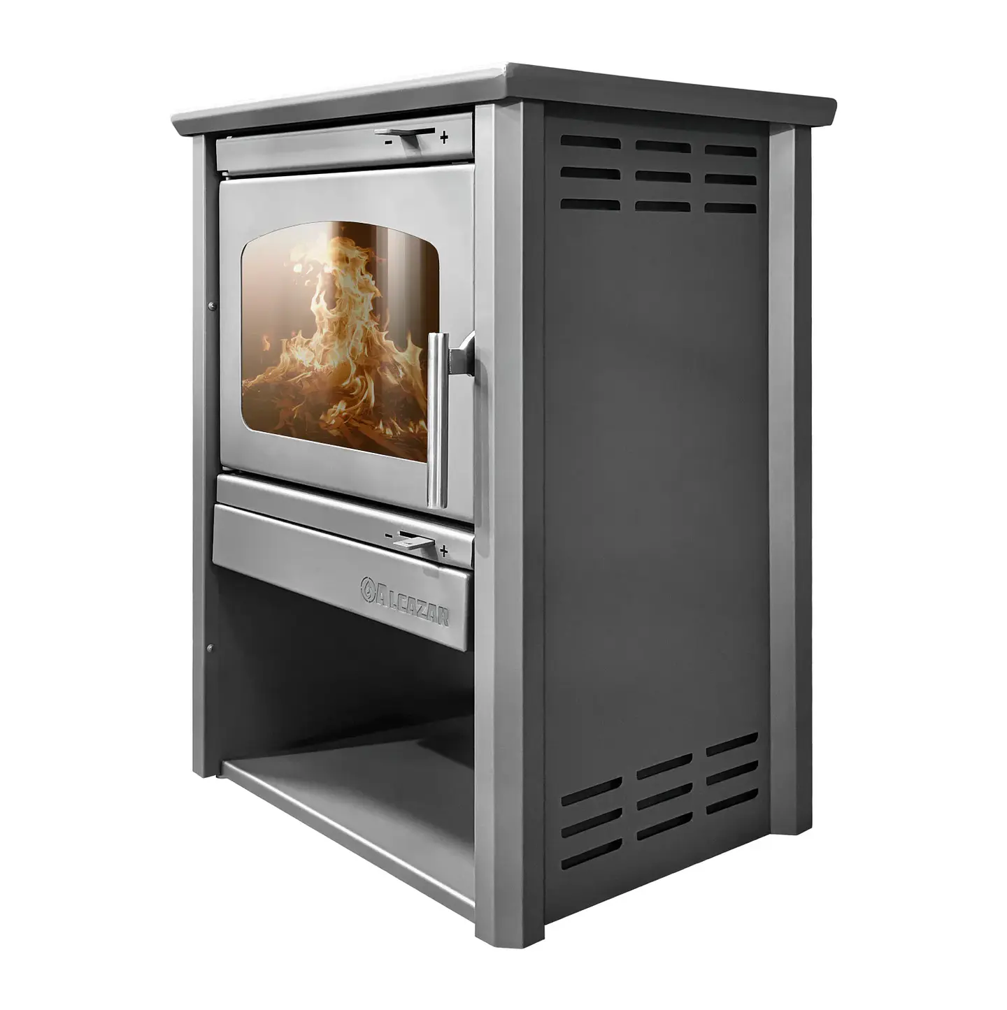 ESTUFA A LEÑA PATAGONIA 600 GRIS 3