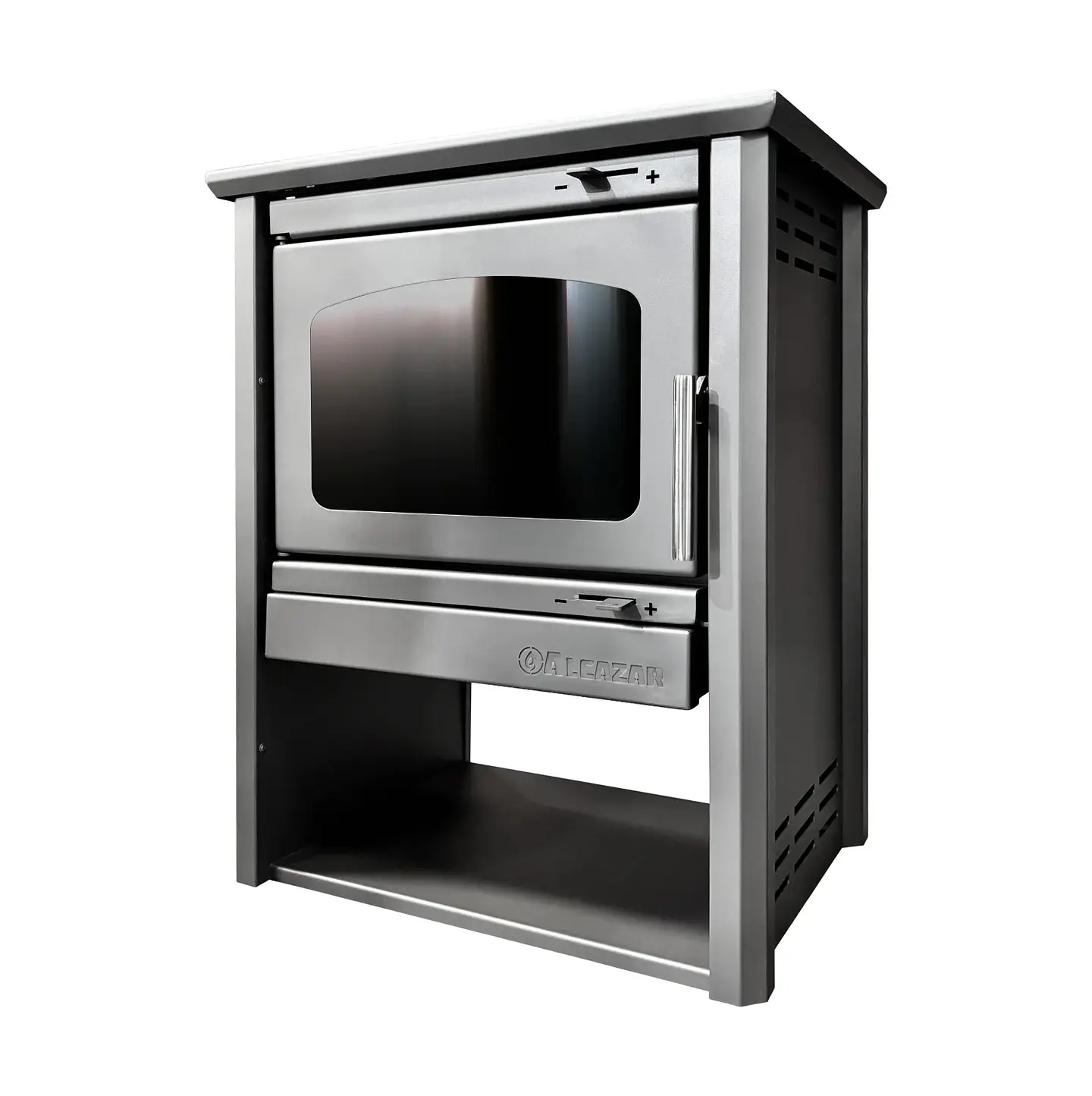 ESTUFA A LEÑA PATAGONIA 600 GRIS 4