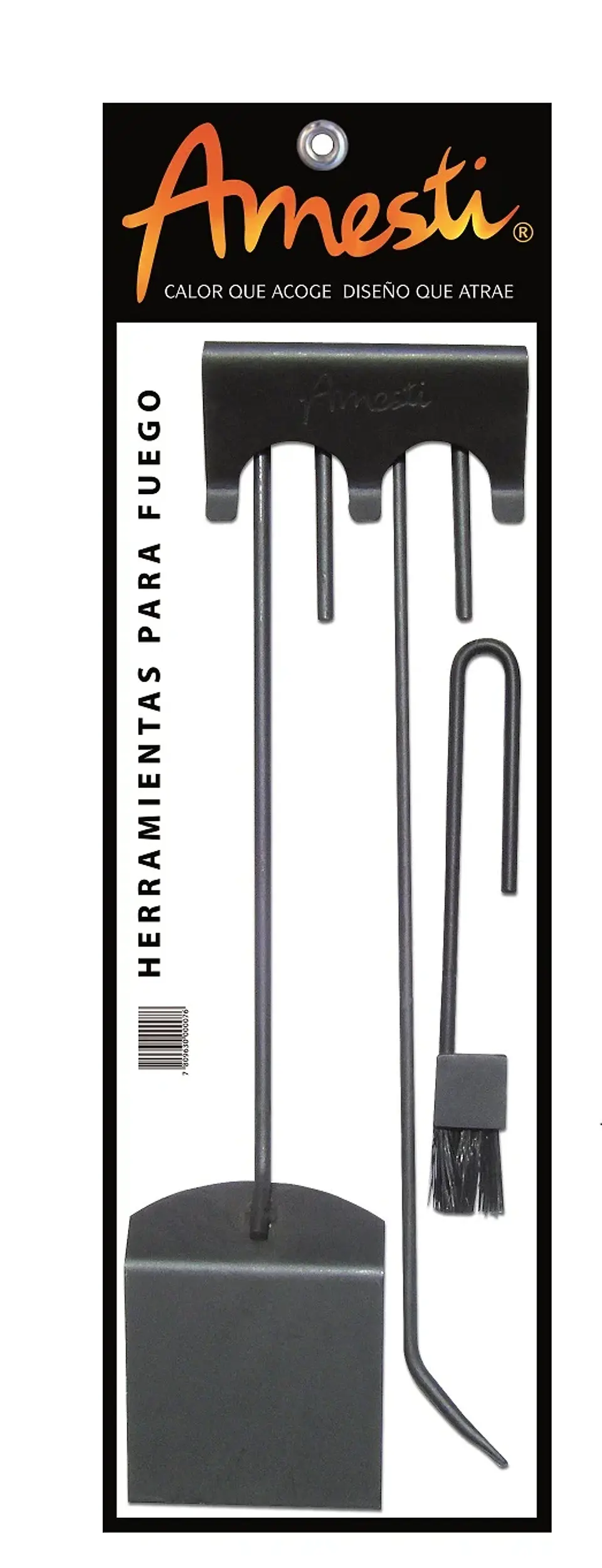 COMBO CALEFACTOR LEÑA AMESTI NORDIC450 + KITINST6' + SETMURO GRIS 8