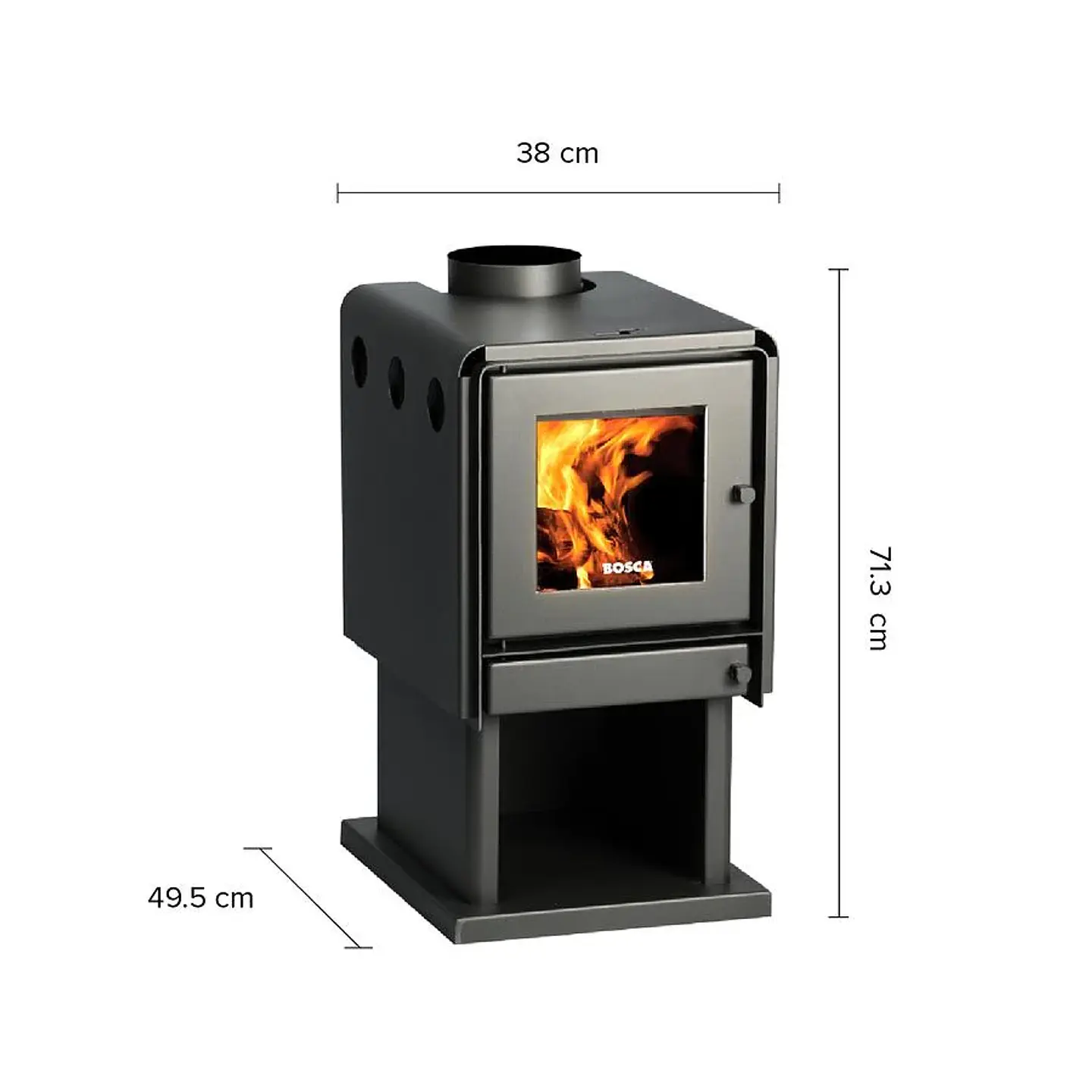 CALEFACTOR BOSCA A LEÑA LIMIT 350 3