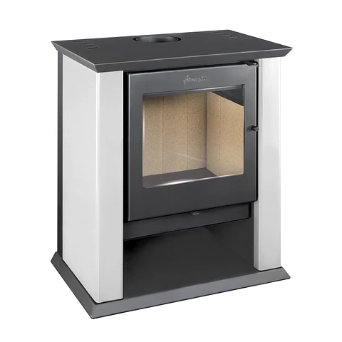 CALEFACTOR A LEÑA AMESTI CLASSIC 500 EN COLOR BLANCO