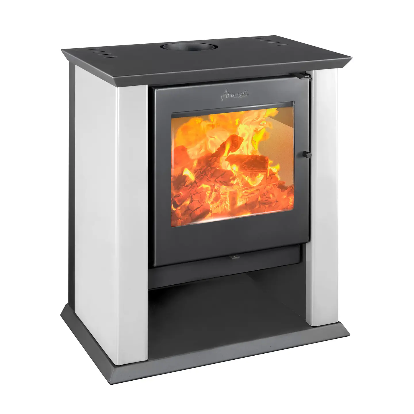 CALEFACTOR A LEÑA AMESTI CLASSIC 500 EN COLOR BLANCO 1