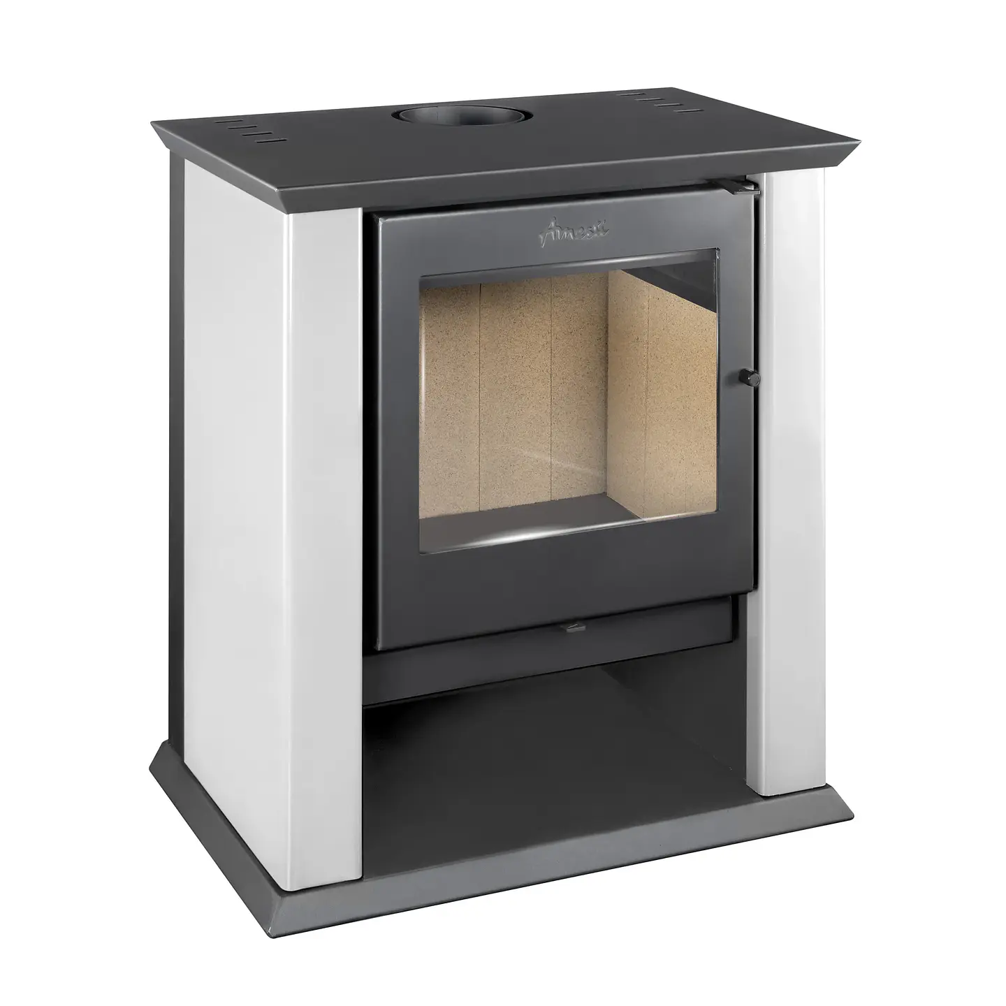 CALEFACTOR A LEÑA AMESTI CLASSIC 500 EN COLOR BLANCO 4