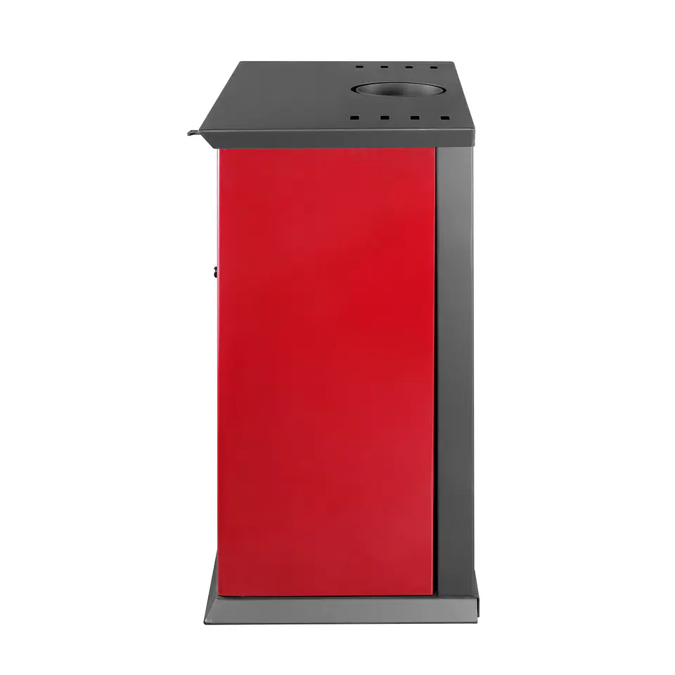 ESTUFA A LEÑA AMESTI CLASSIC 500 ROJO ITALIANO 3