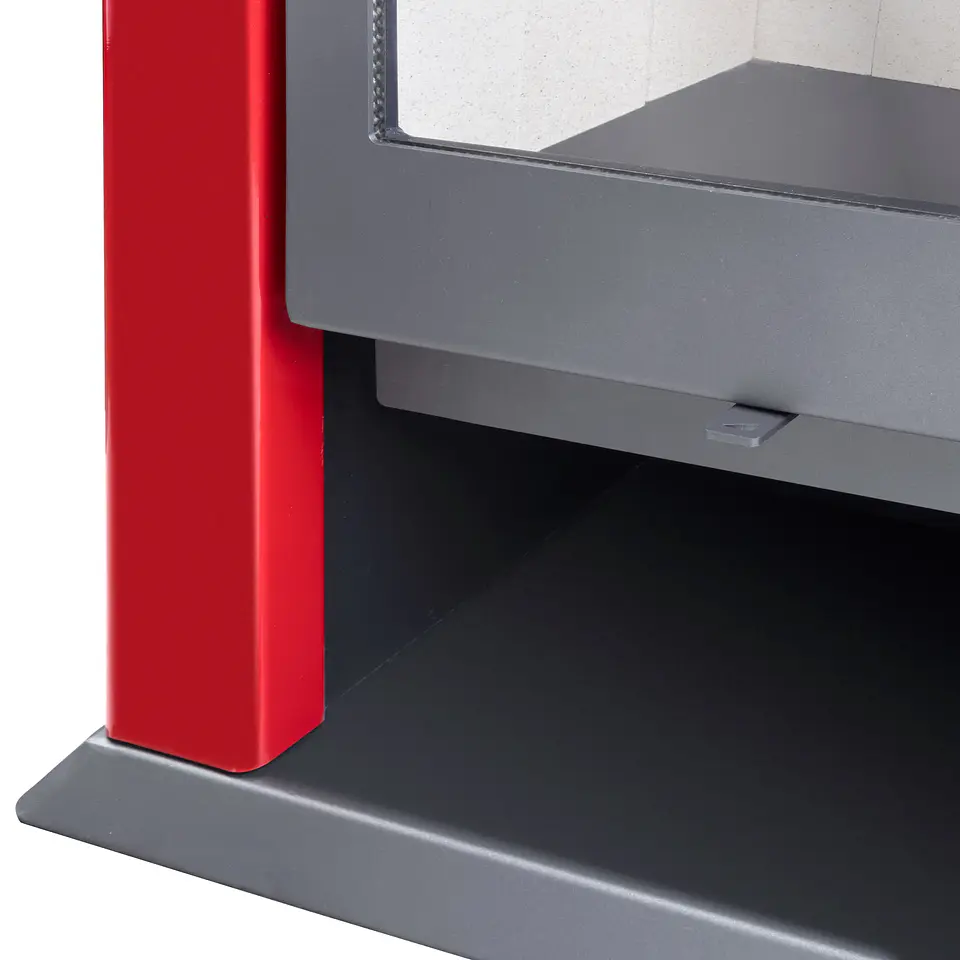 ESTUFA A LEÑA AMESTI CLASSIC 500 ROJO ITALIANO 6