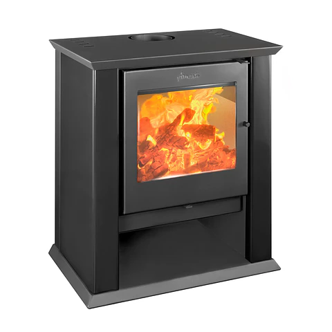 CALEFACTOR A LEÑA AMESTI CLASSIC 500 EN COLOR NEGRO SATINADO