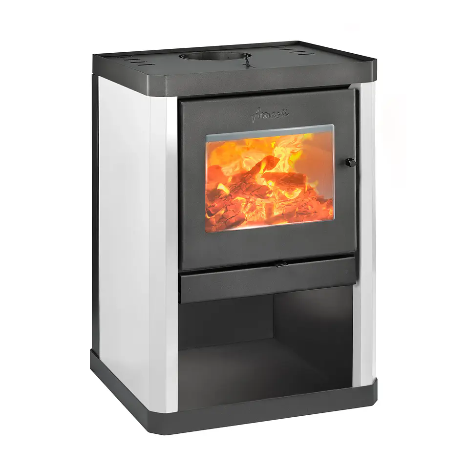 CALEFACTOR A LEÑA AMESTI CLASSIC 400 BLANCO 1