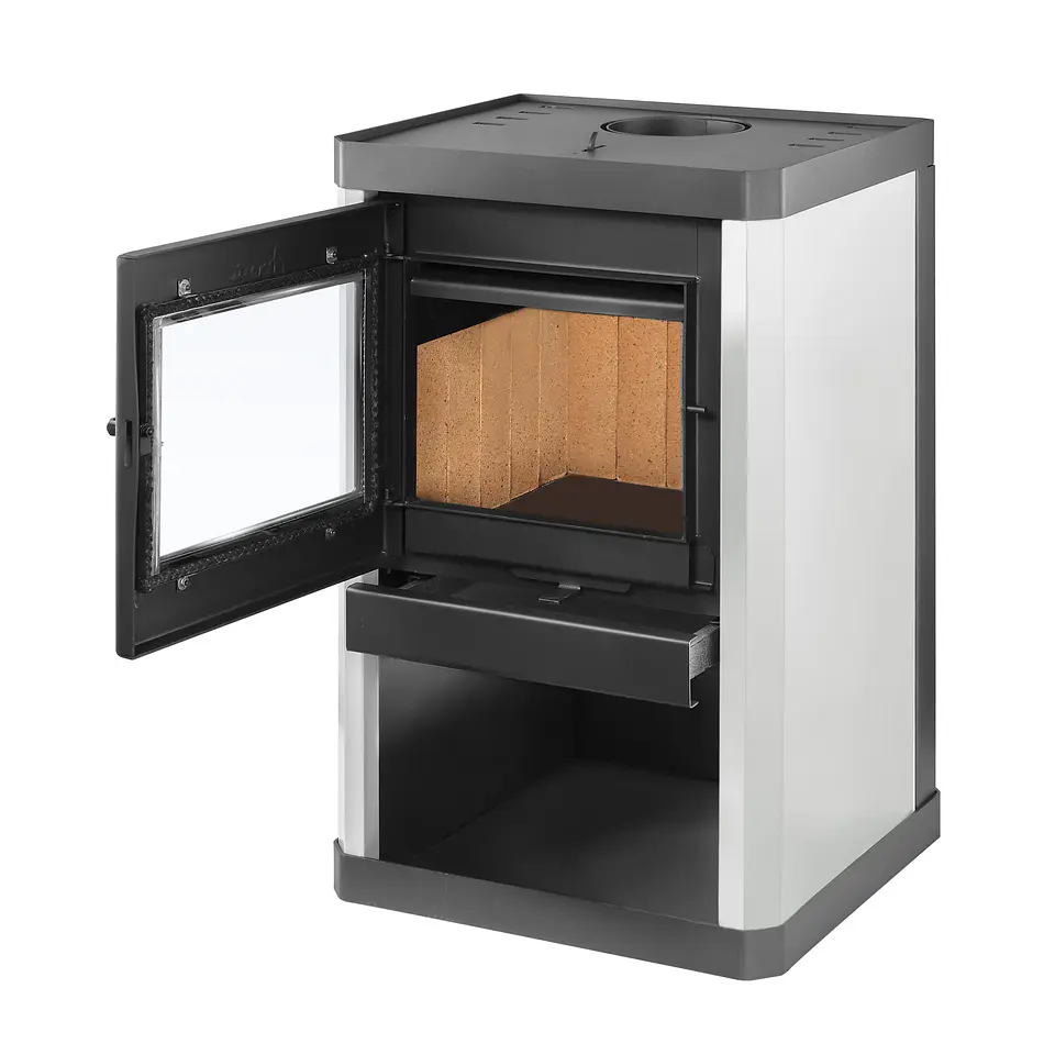 CALEFACTOR A LEÑA AMESTI CLASSIC 400 BLANCO 6