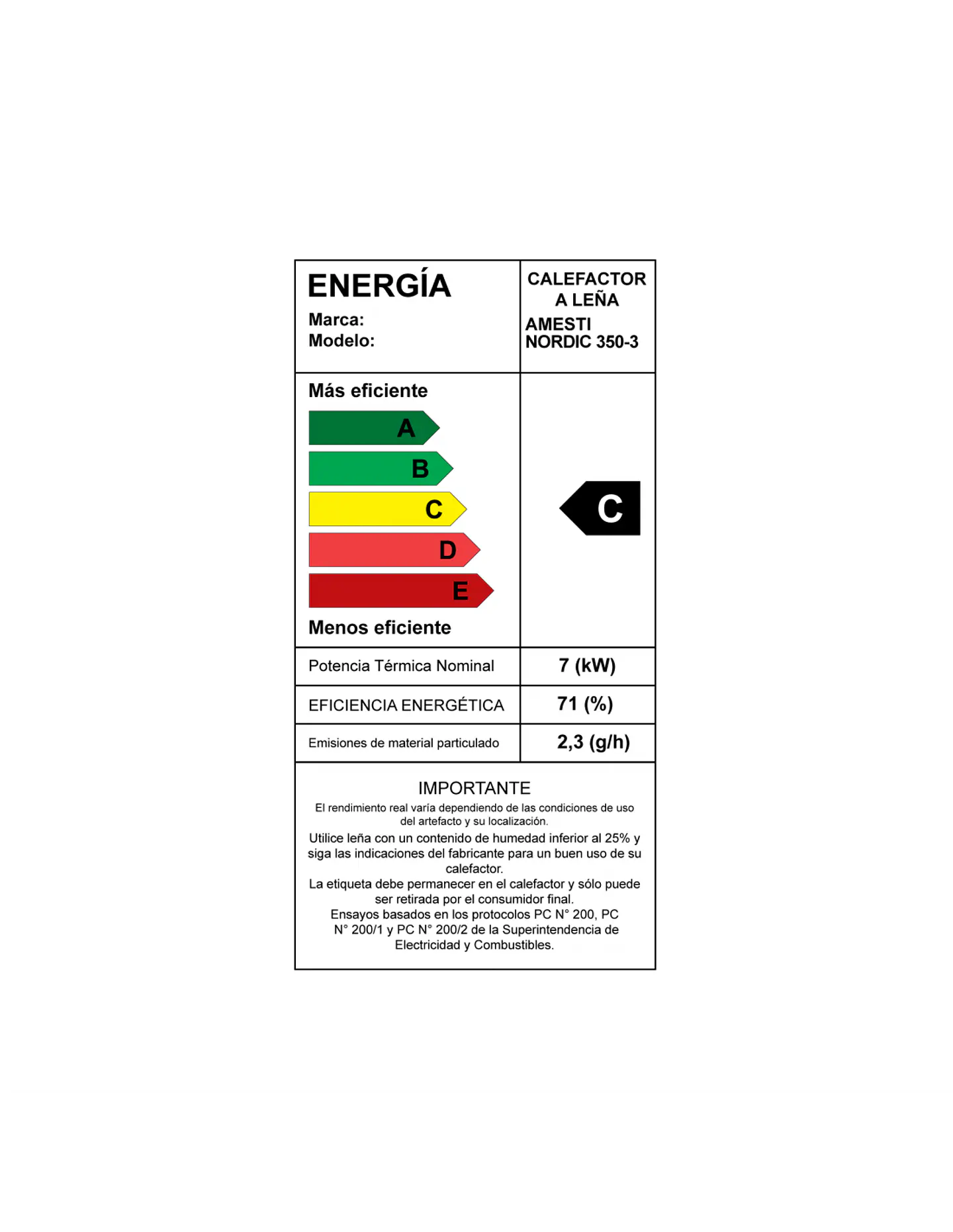 ESTUFA A LEÑA NORDIC 350 AMESTI 5