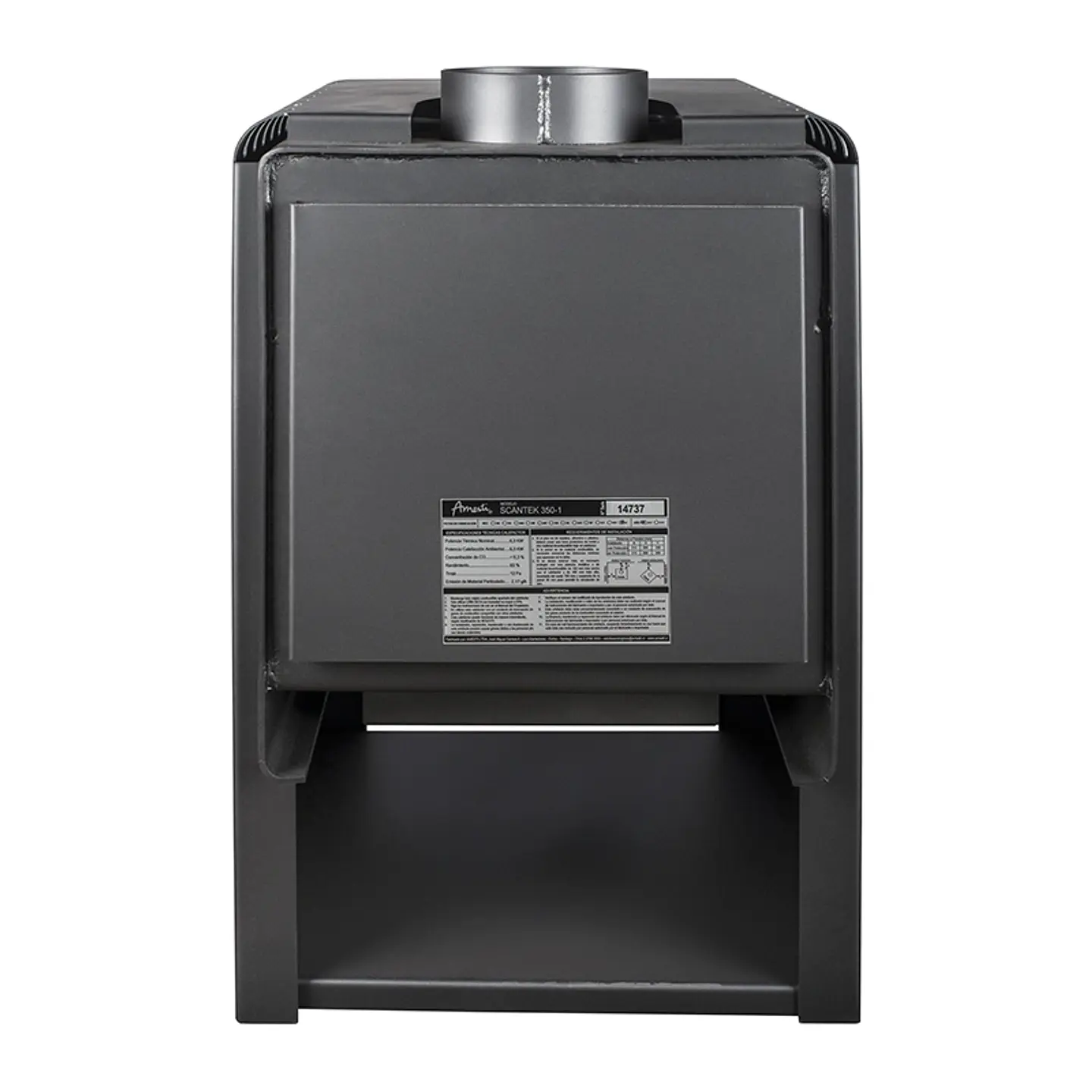 CALEFACTOR A LEÑA AMESTI SCANTEK 350 5