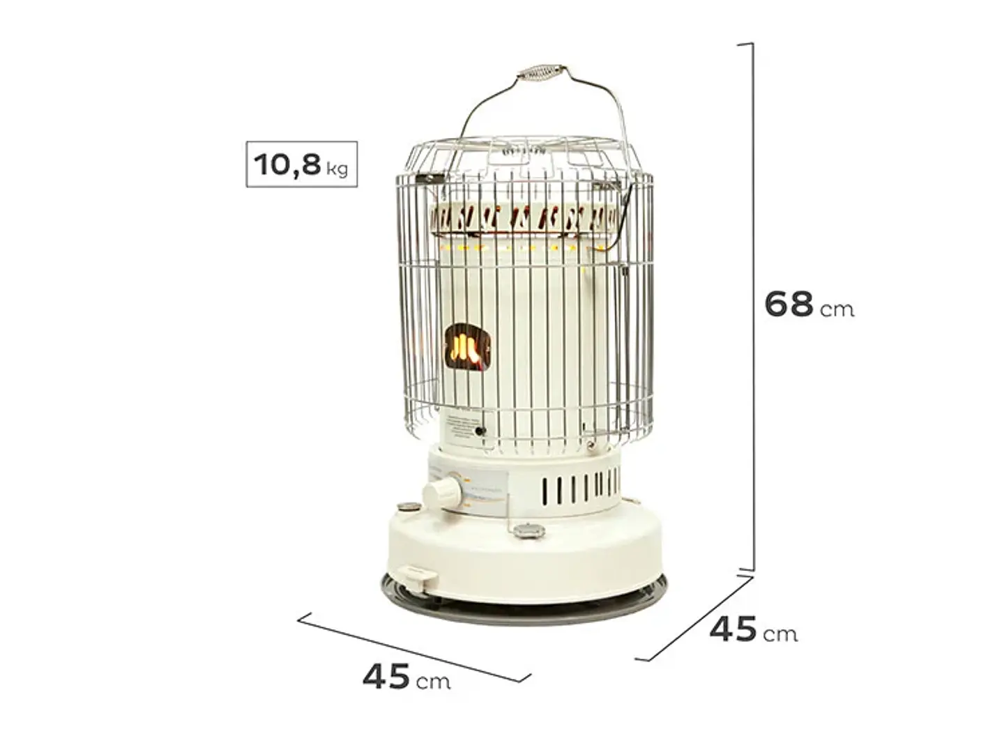 ESTUFA MADEMSA PARAFINA MECHA 7,2 LT POTENZA 2