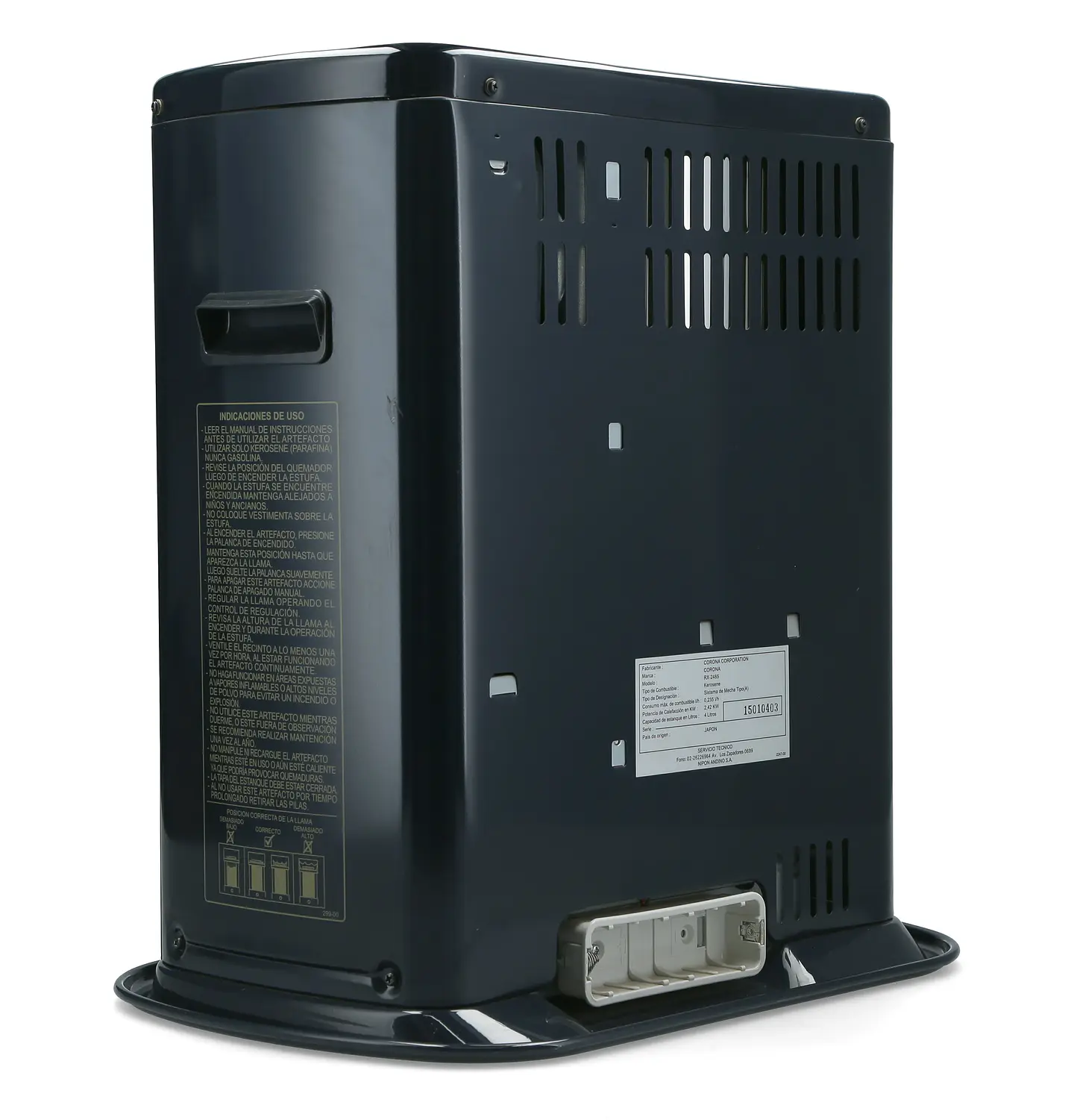 ESTUFA PARAFINA ESTUFAS CORONA 2.42 W JAPONESA MECHA RADIANTE RX-2485 3