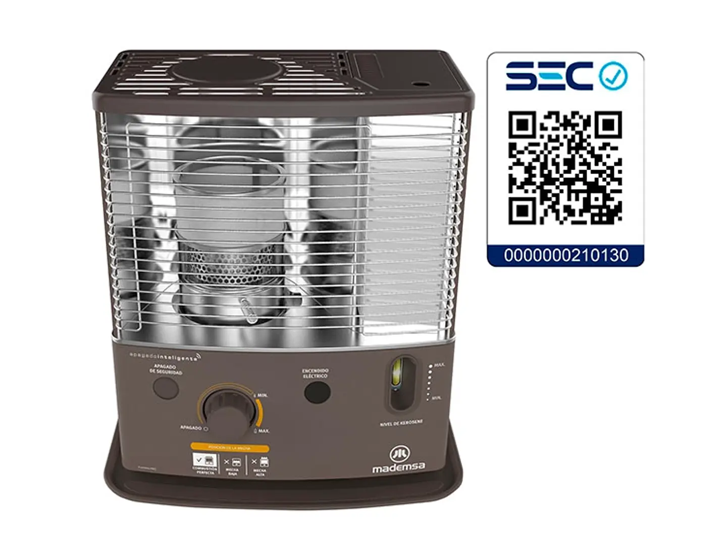 ESTUFA MADEMSA PARAFINA MECHA 4,2 LT FIAMMA PRO 6