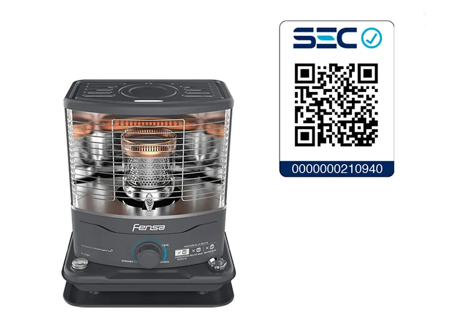 ESTUFA FENSA PARAFINA MECHA 4 LT F 1120+ 7