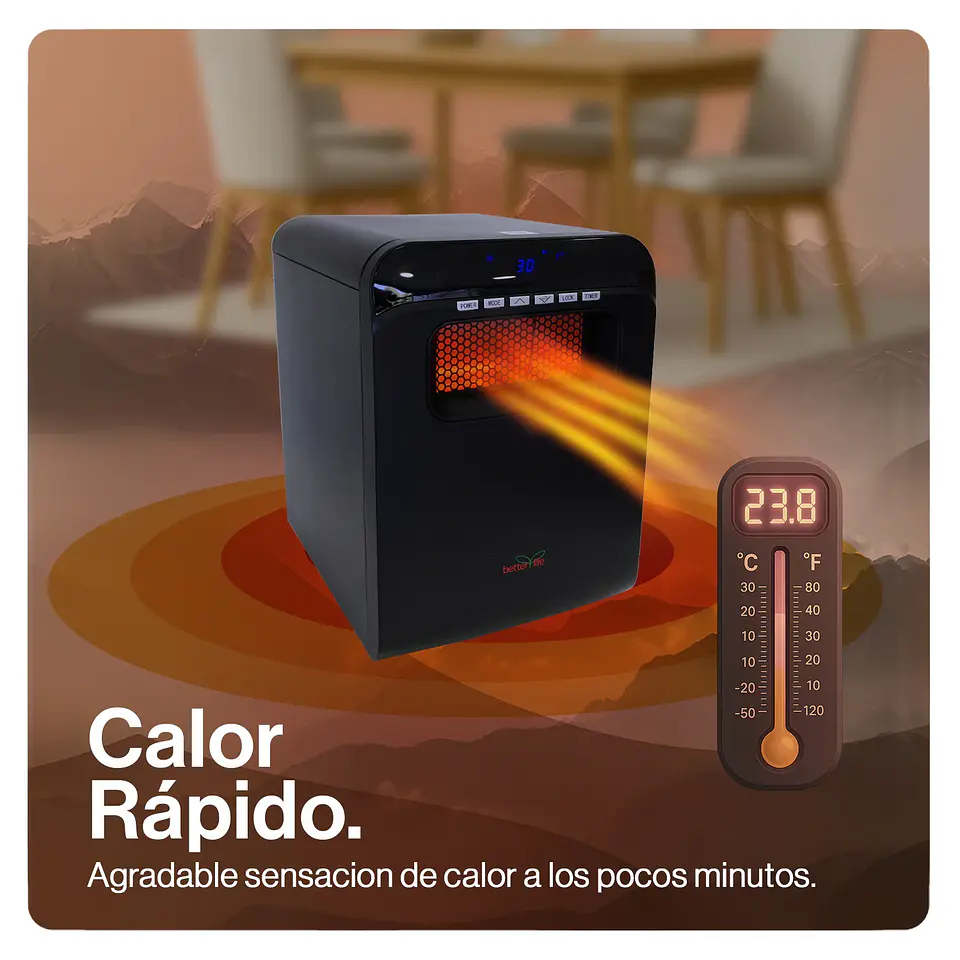 ESTUFA ELÉCTRICA INFRARROJA 80 M2 WIFI 9