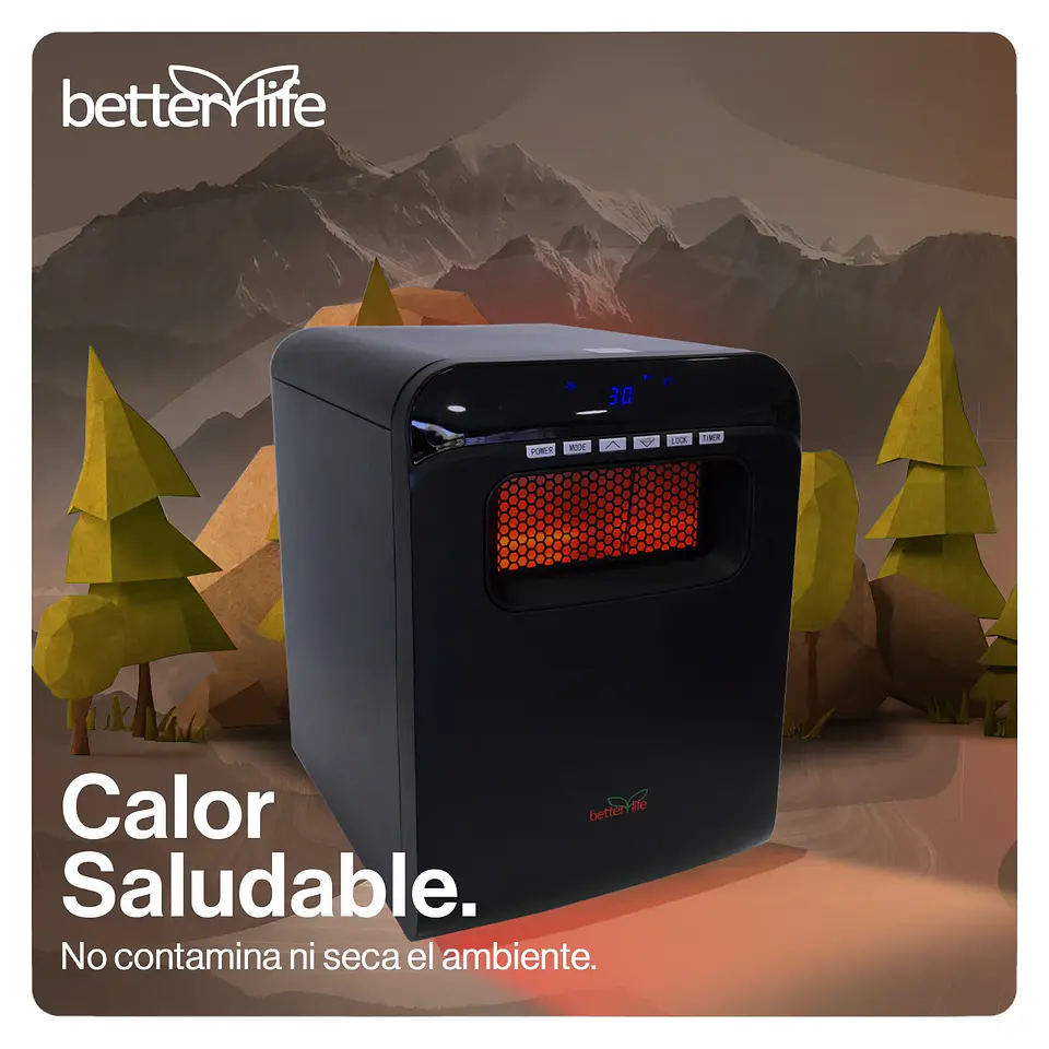 ESTUFA ELÉCTRICA INFRARROJA (2 UNIDADES) 80 M2 WIFI 4