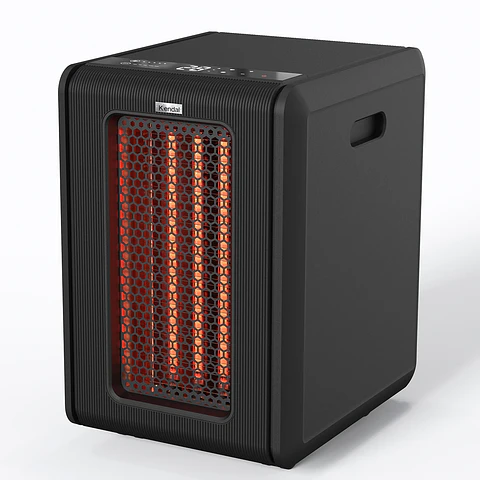 ESTUFA ELÉCTRICA KENDAL INFRARROJA GOLDEN TUBE NEGRO