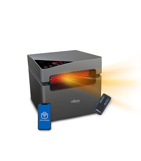 ESTUFA ELE CTRICA INFRARROJA 2 EN 1 THORBEN SILVER 1500W WIFI