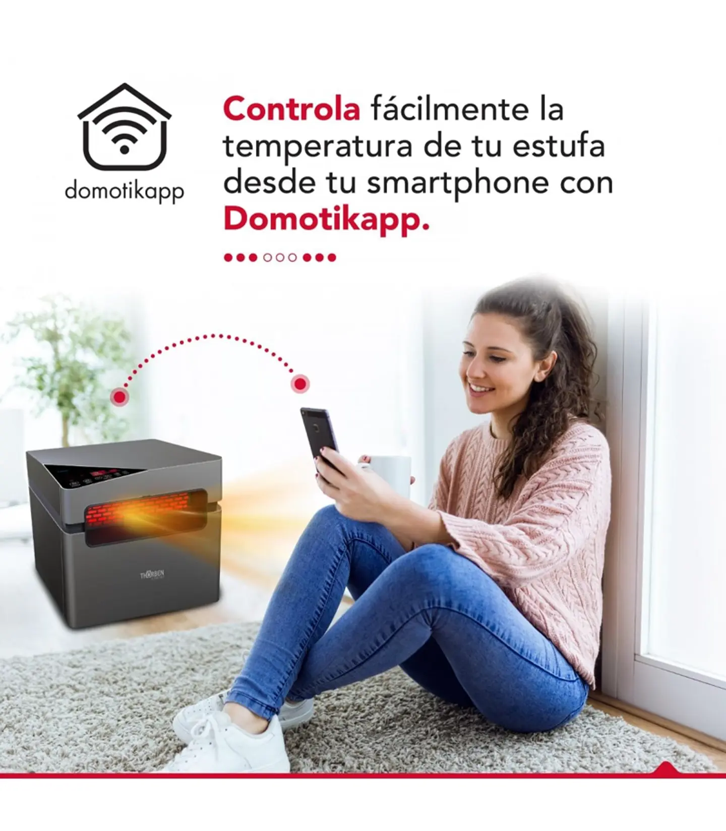 ESTUFA ELE CTRICA INFRARROJA 2 EN 1 THORBEN SILVER 1500W WIFI 6