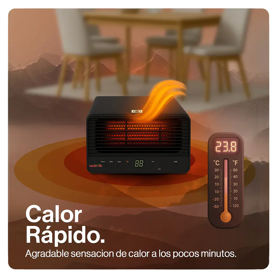 ESTUFA ELÉCTRICA INFRARROJA 45 M2 WIFI 3