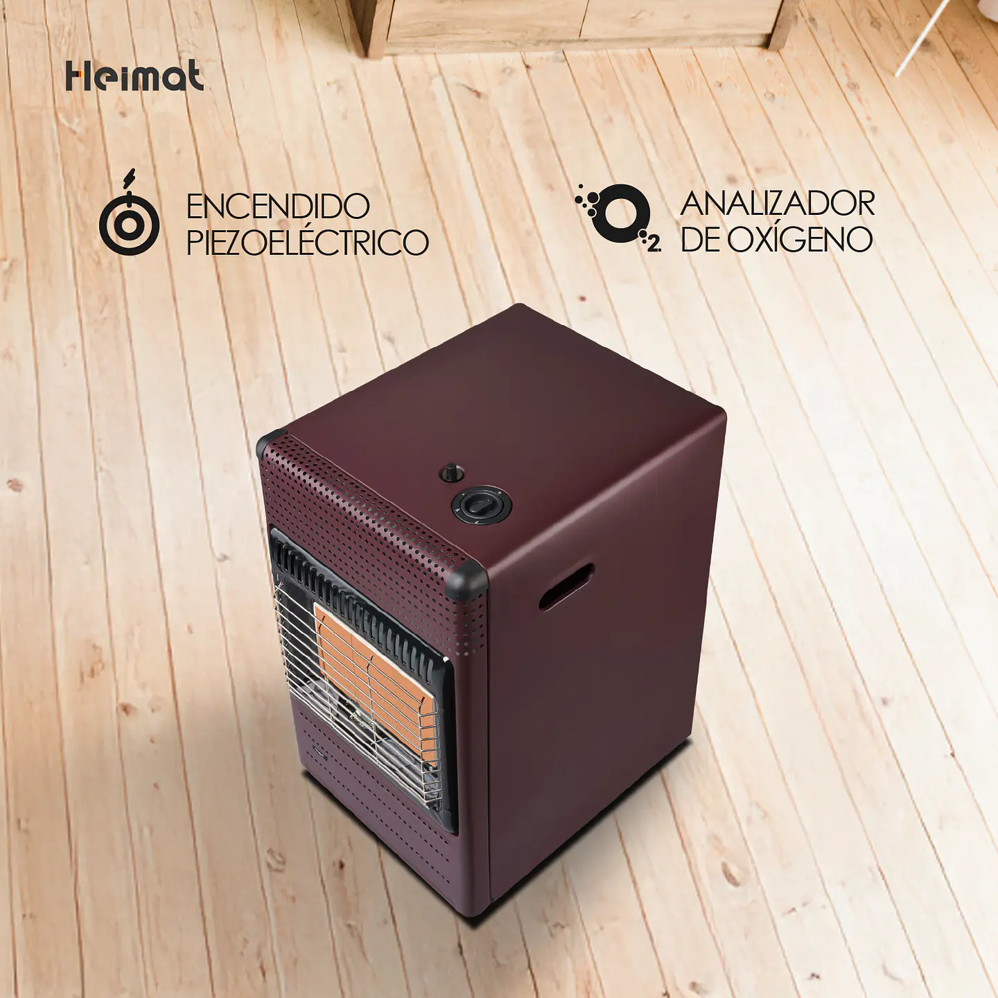 ESTUFA A GAS HEIMAT PARA CILINDROS DE HASTA 15 KILOS 8