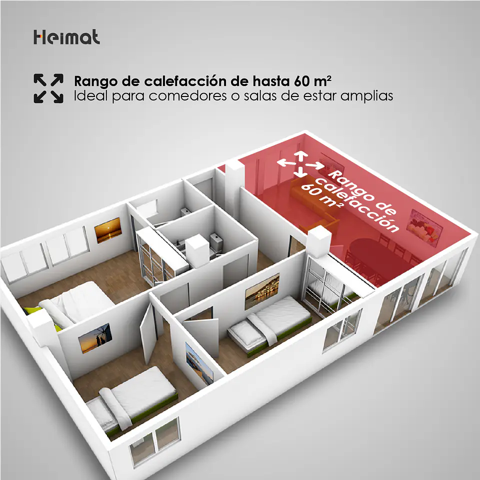 ESTUFA A GAS HEIMAT PARA CILINDROS DE 5 KILOS 5