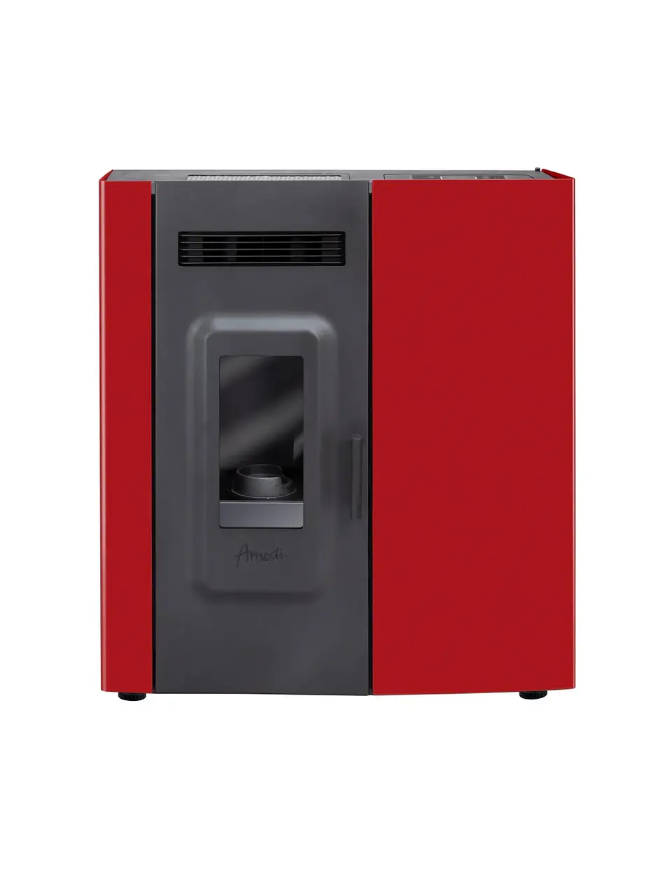 CALEFACTOR A PELLET SLIM 9000 ROJO 2