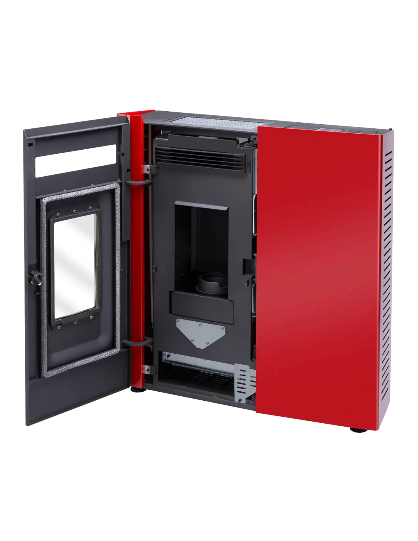 CALEFACTOR A PELLET SLIM 9000 ROJO 6