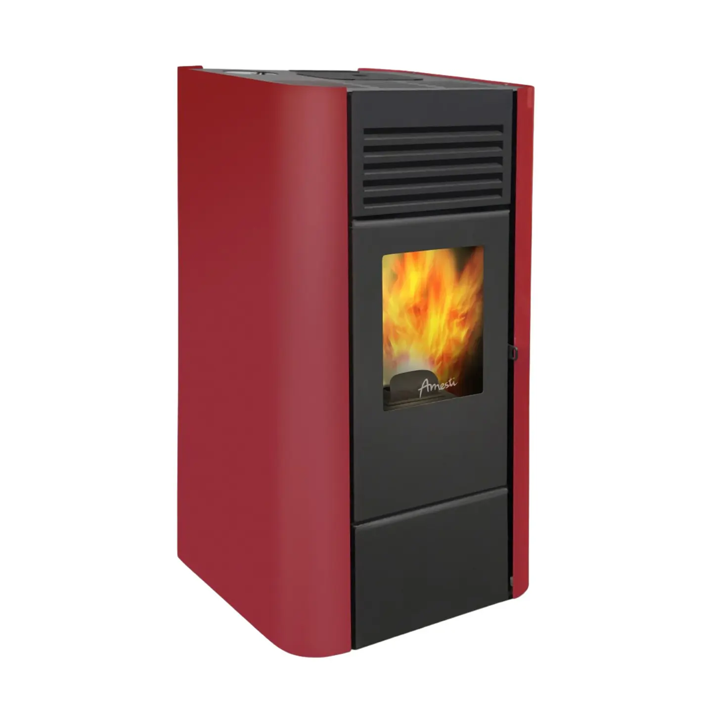 CALEFACTOR A PELLET MILANO ROJO 1