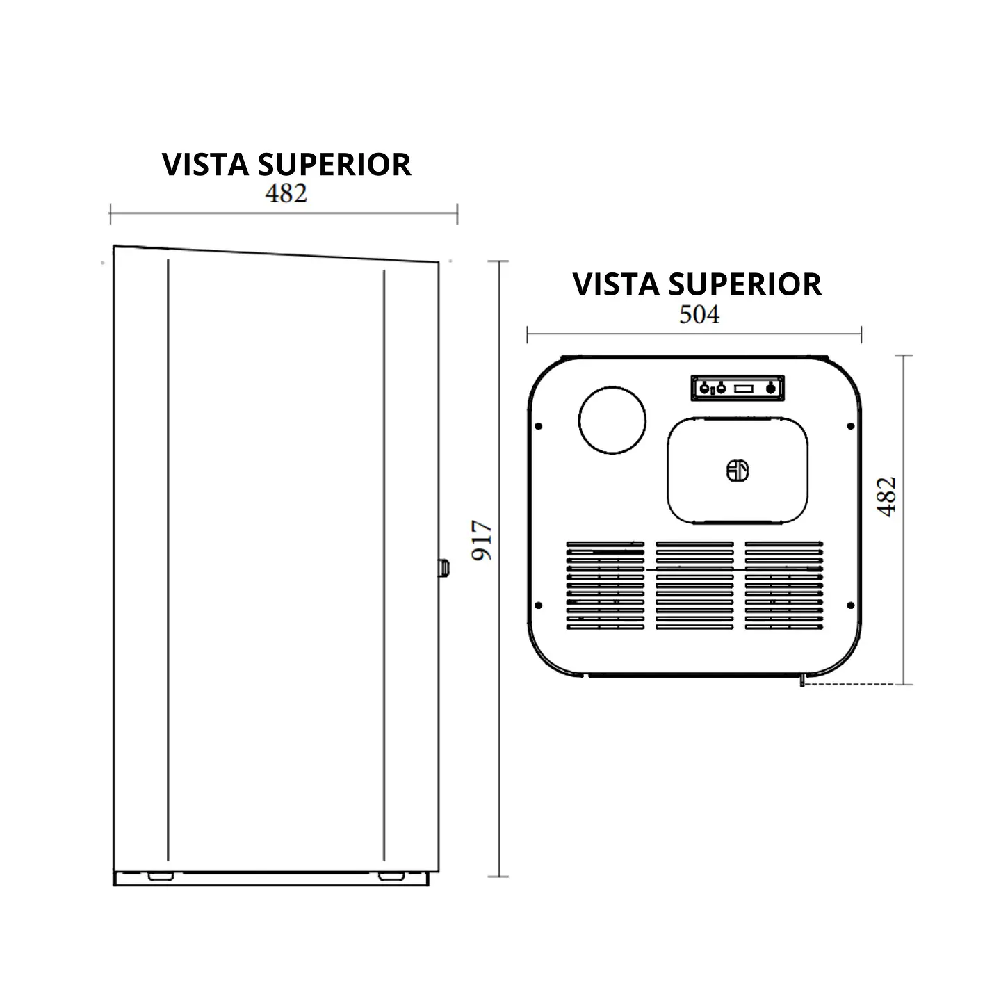 CALEFACTOR A PELLET MILANO ROJO 2