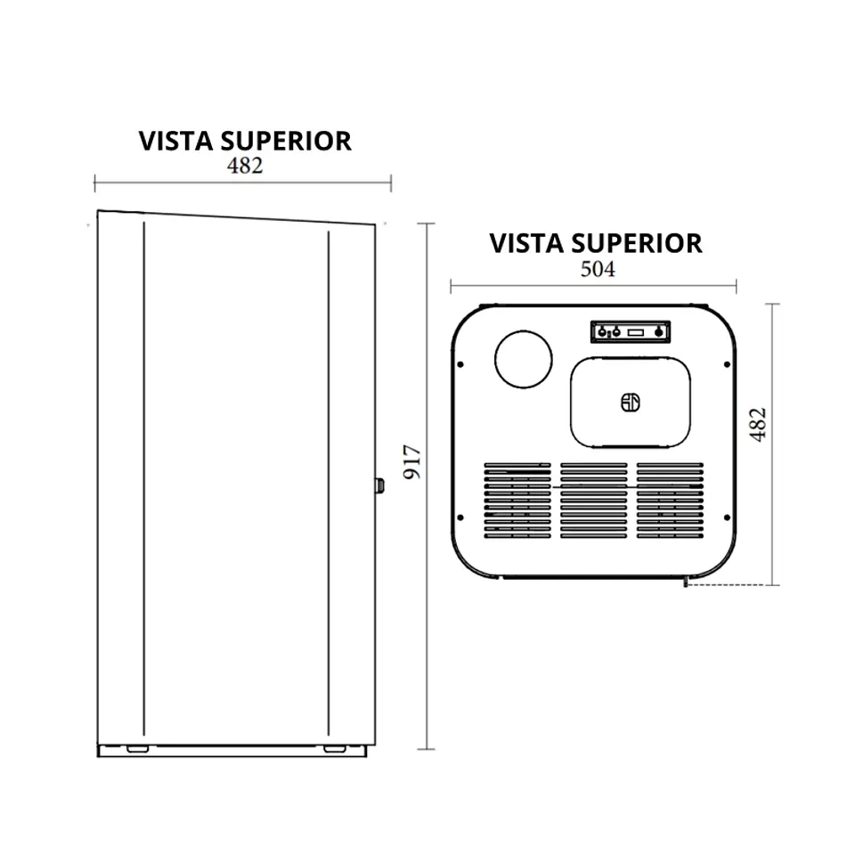 CALEFACTOR A PELLET MILANO BLANCO AMESTI 3