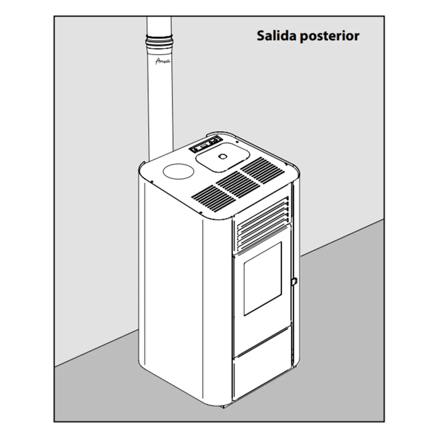 CALEFACTOR A PELLET MILANO BLANCO AMESTI 6