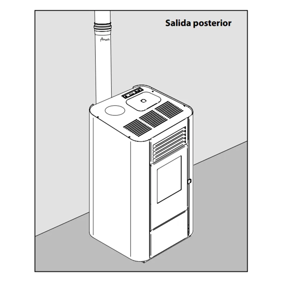 CALEFACTOR A PELLET MILANO BLANCO AMESTI 6