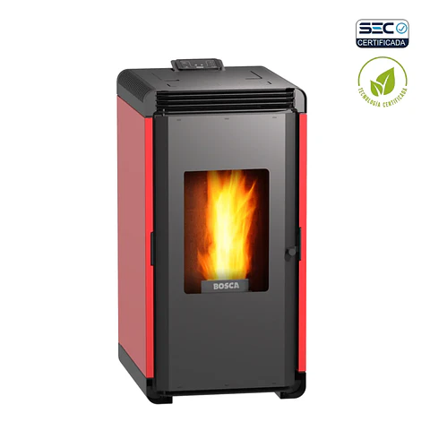 CALEFACTOR A PELLET HERA+ ROJO BOSCA