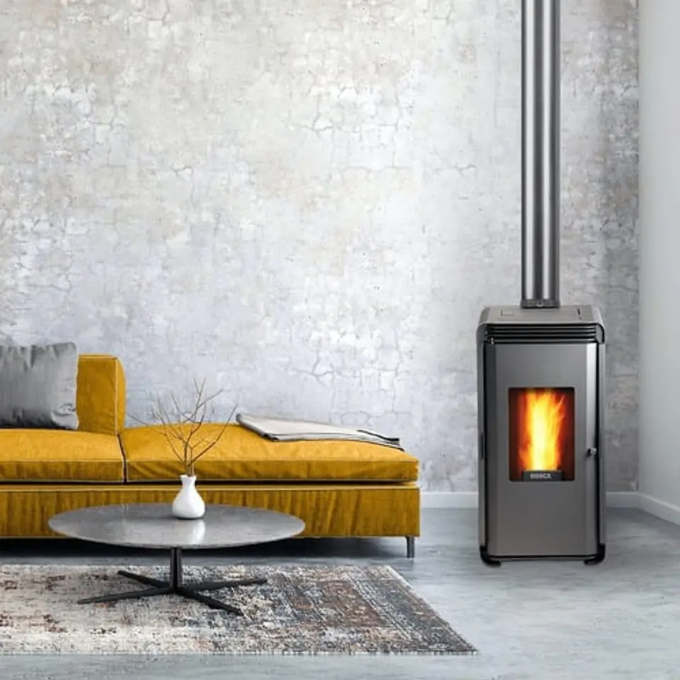 ESTUFA A PELLET BOSCA 9 W HERA + CHARCOAL 5