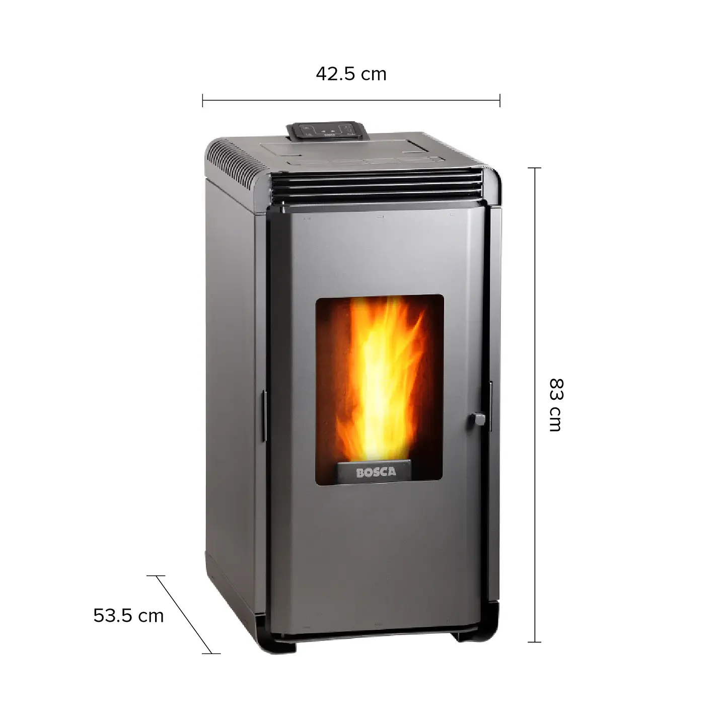 ESTUFA A PELLET BOSCA 9 W HERA + CHARCOAL 1