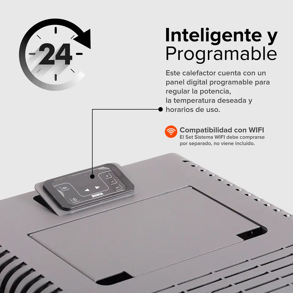 ESTUFA A PELLET BOSCA 9 W HERA + CHARCOAL 7