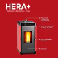 CALEFACTOR BOSCA A PELLET HERA ROJO - Miniatura 1
