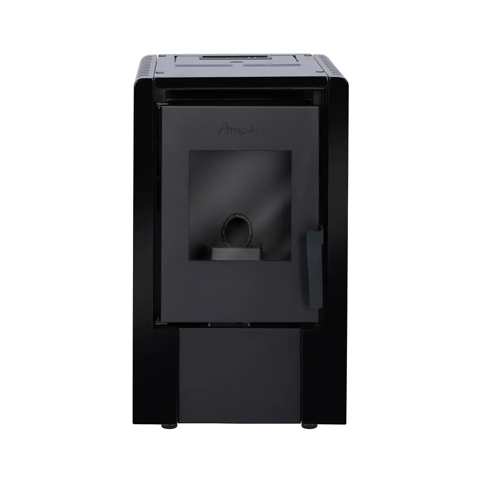 CALEFACTOR A PELLET AMESTI ITALY 6100 EN COLOR NEGRO SATINADO 1