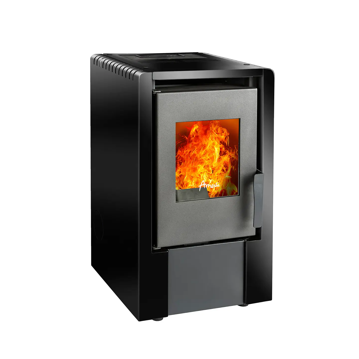 CALEFACTOR A PELLET AMESTI ITALY 6100 EN COLOR NEGRO SATINADO 4
