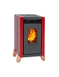 ESTUFA A PELLET BAMBU 6000 ROJA AMESTI - Miniatura 1