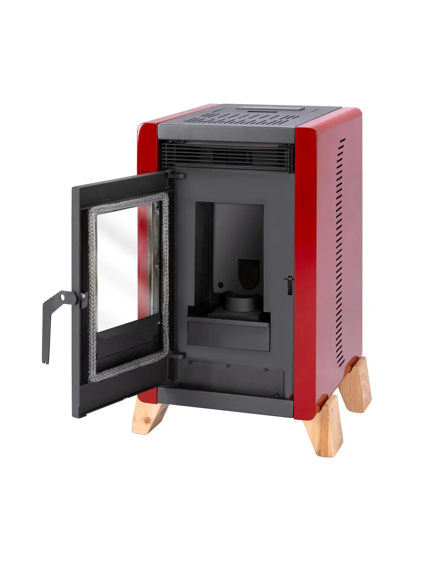 ESTUFA A PELLET BAMBU 6000 ROJA AMESTI 5