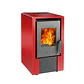 CALEFACTOR A PELLET AMESTI ITALY 6100 EN COLOR ROJO - Miniatura 1