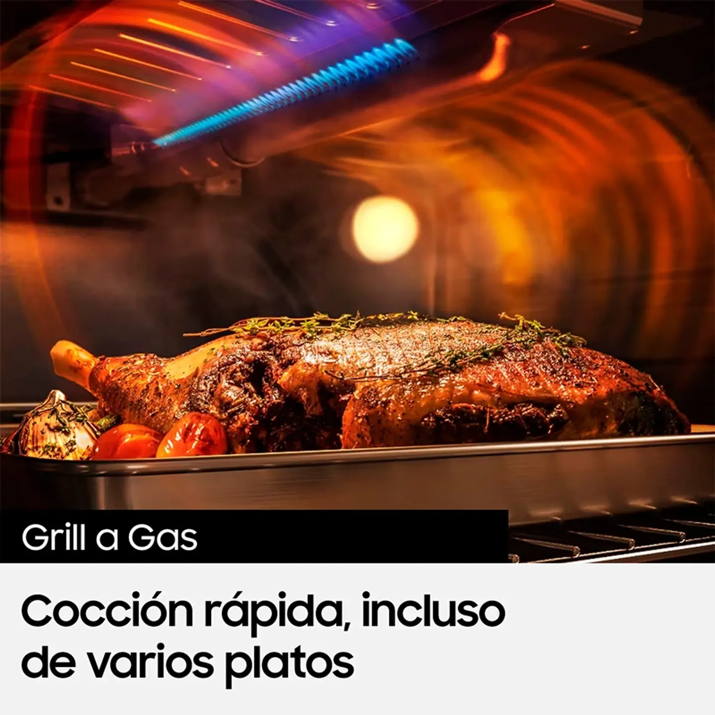 COCINA A GAS SAMSUNG NX24BG57413S 4 PLATOS GRIS 8