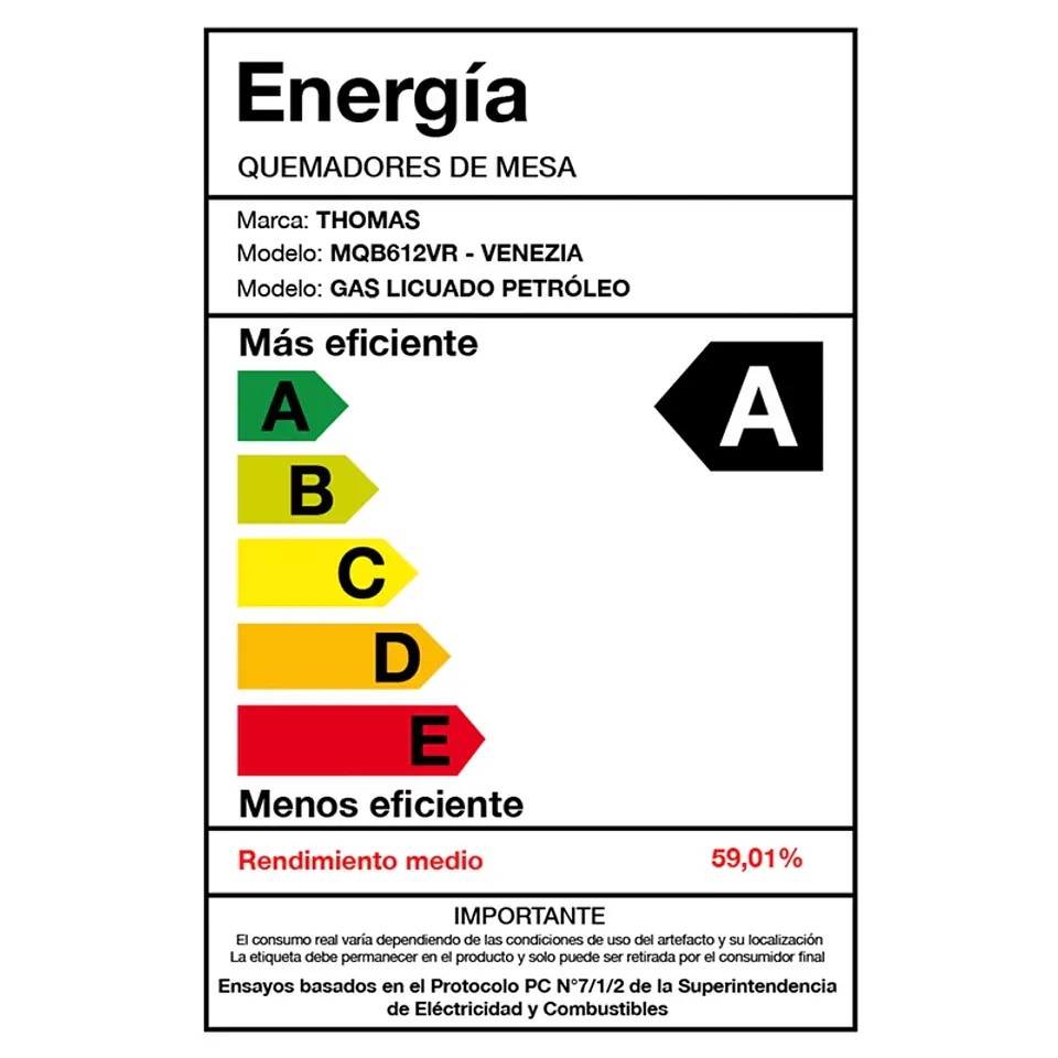 COCINA THOMAS 5 QUEMADORES VENEZIA HORNO DE 104 L 2