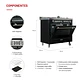 COCINA 5 QUEMADORES HORNO DE 104 LTS - Miniatura 3