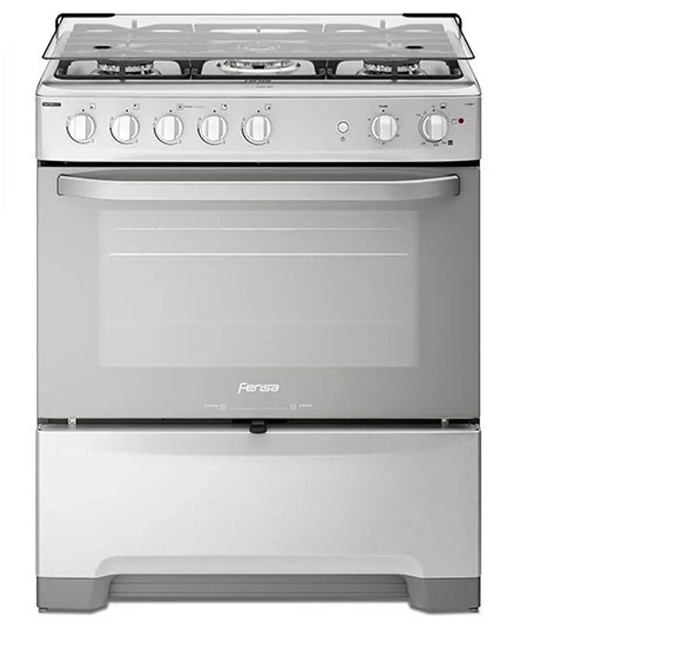 COCINA A GAS FENSA F5500 T 5 PLATOS GRILL GRIS 1