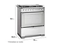 COCINA A GAS FENSA F5500 T 5 PLATOS GRILL GRIS - Miniatura 3
