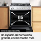 COCINA A GAS SAMSUNG NX52A7422CS 5 PLATOS GRIS - Miniatura 4
